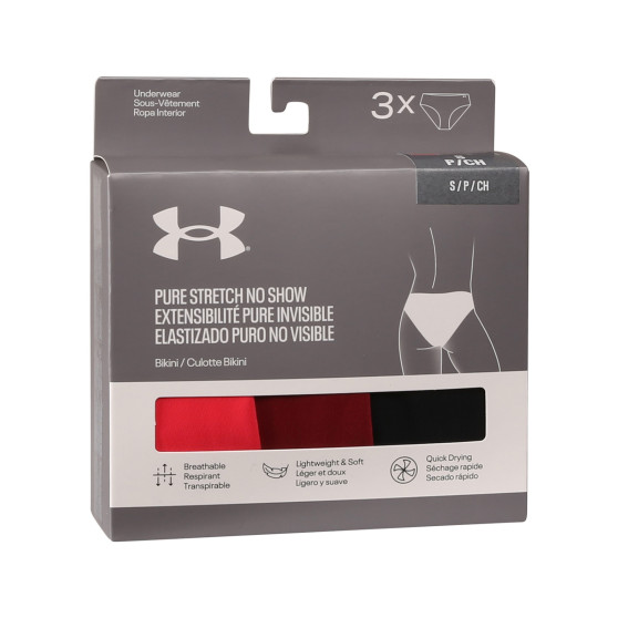 3PACK culotte femme Under Armour multicolore (1383897 713)