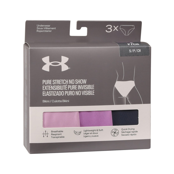 3PACK culotte femme Under Armour multicolore (1383898 572)