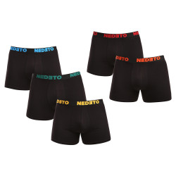 5PACK Boxers homme Nedeto noir (5NB003)