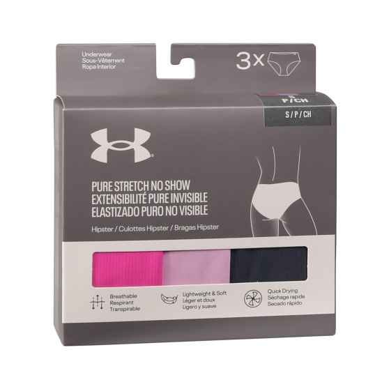 3PACK culotte femme Under Armour multicolore (1383895 652)