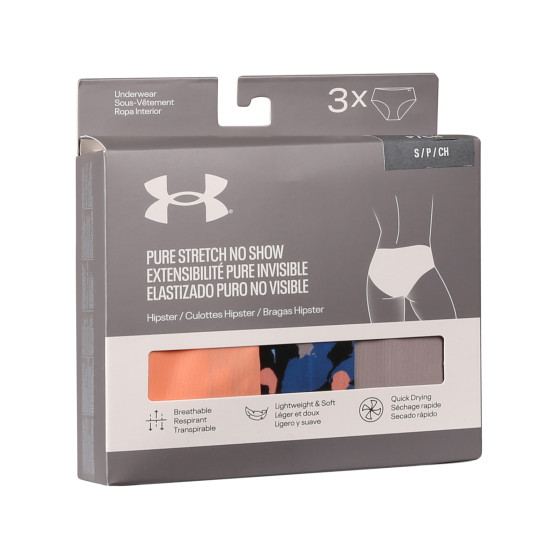 3PACK culotte femme Under Armour multicolore (1383896 432)