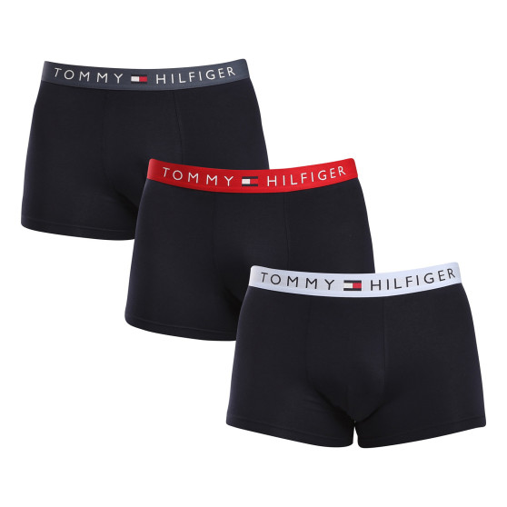 3PACK Boxers homme Tommy Hilfiger bleu foncé (UM0UM03181 0R1)