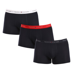 3PACK Boxers homme Tommy Hilfiger bleu foncé (UM0UM02765 0UB)