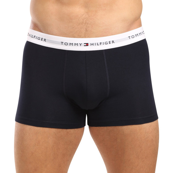 3PACK Boxers homme Tommy Hilfiger bleu foncé (UM0UM02763 0W3)