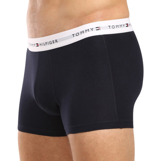 3PACK Boxers homme Tommy Hilfiger bleu foncé (UM0UM02763 0W3)