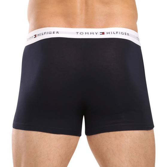 3PACK Boxers homme Tommy Hilfiger bleu foncé (UM0UM02763 0W3)