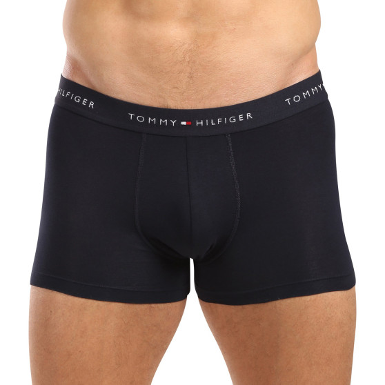 3PACK Boxers homme Tommy Hilfiger bleu foncé (UM0UM02763 0W3)