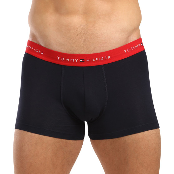 3PACK Boxers homme Tommy Hilfiger bleu foncé (UM0UM02763 0W3)