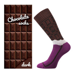 Lonka Chaussettes hautes pour femmes multicolores (Chocolate-dark)