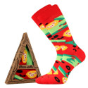 Chaussettes Lonka hautes multicolores (Pizza-margherita)