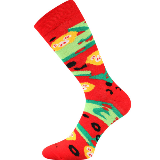 Chaussettes Lonka hautes multicolores (Pizza-margherita)