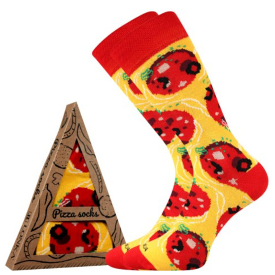 Chaussettes Lonka hautes multicolores (Pizza-pepperoni)