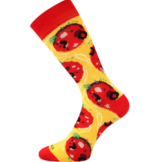 Chaussettes Lonka hautes multicolores (Pizza-pepperoni)