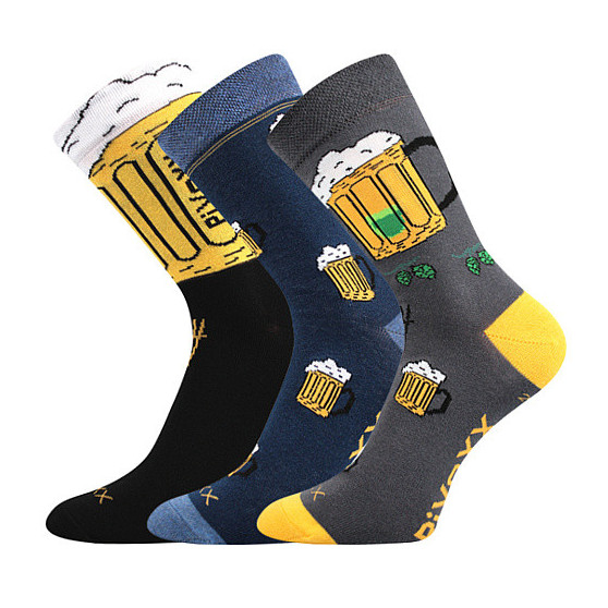 3PACK chaussettes pour hommes VoXX multicolore (Pivo-mix5)