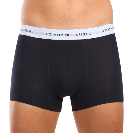 3PACK Boxers homme Tommy Hilfiger bleu foncé (UM0UM02763 0T3)