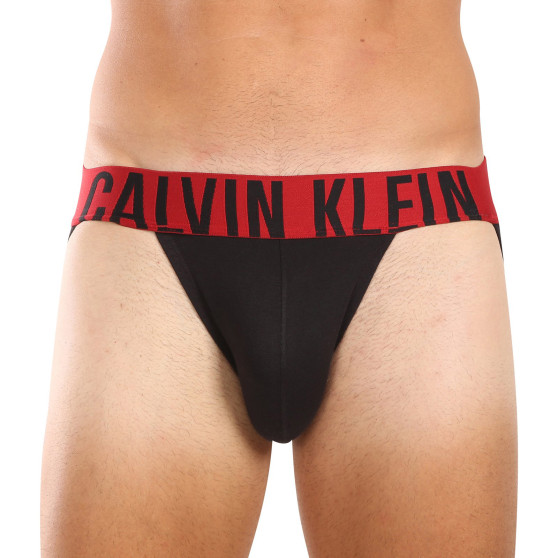 3PACK jockstraps pour hommes Calvin Klein noir (NB3606A-Q5X)