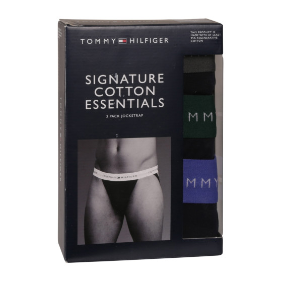 3PACK jockstraps pour hommes Tommy Hilfiger noir (UM0UM03384 0UI)