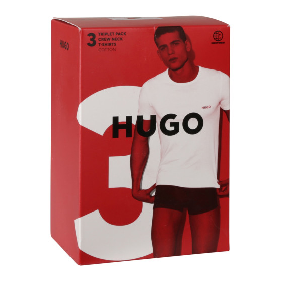 3PACK t-shirt hommes HUGO multicolore (50480088 985)