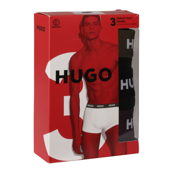 3PACK Boxers homme HUGO noir (50517878 988)