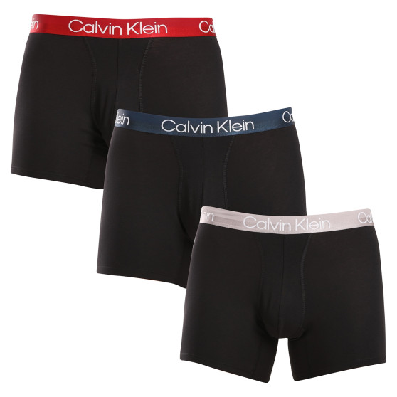 3PACK Boxers homme Calvin Klein noir (NB2971A-PZI)