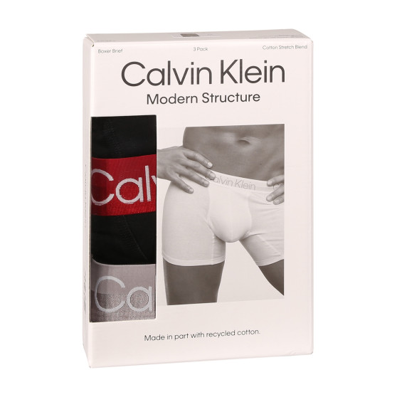 3PACK Boxers homme Calvin Klein noir (NB2971A-PZI)