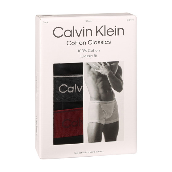 3PACK Boxers homme Calvin Klein noir (NB4002A-PRU)