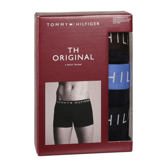 3PACK Boxers homme Tommy Hilfiger bleu foncé (UM0UM03181 0X0)