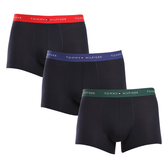 3PACK Boxers homme Tommy Hilfiger bleu foncé (UM0UM02763 0WN)