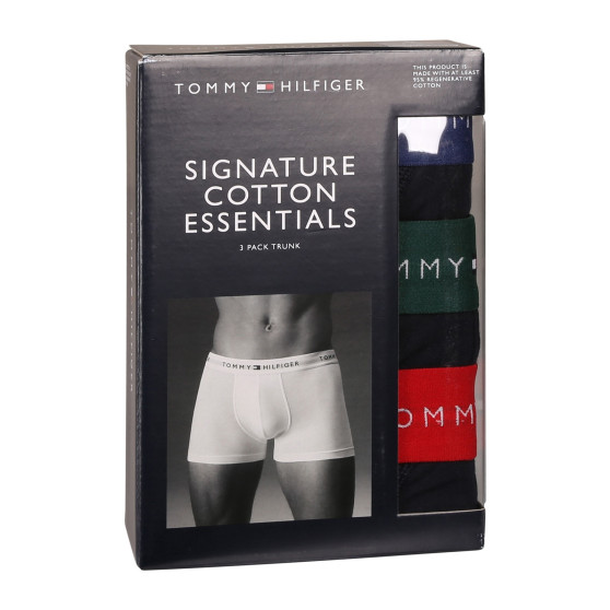 3PACK Boxers homme Tommy Hilfiger bleu foncé (UM0UM02763 0WN)