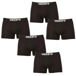 5PACK Boxers homme Nedeto noir (5NB001b)